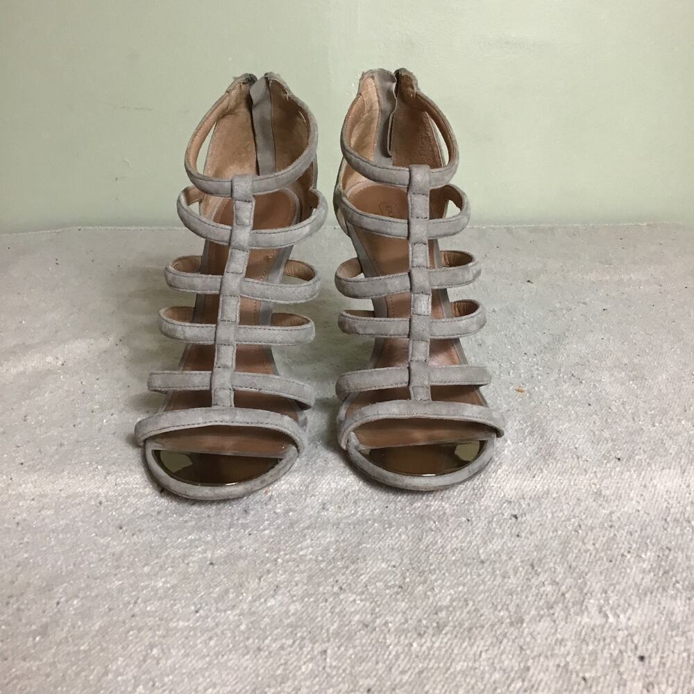 Coach Women’s Stone Beige Suede Strappy Sandals Sz. 8.5 - Picture 3 of 10